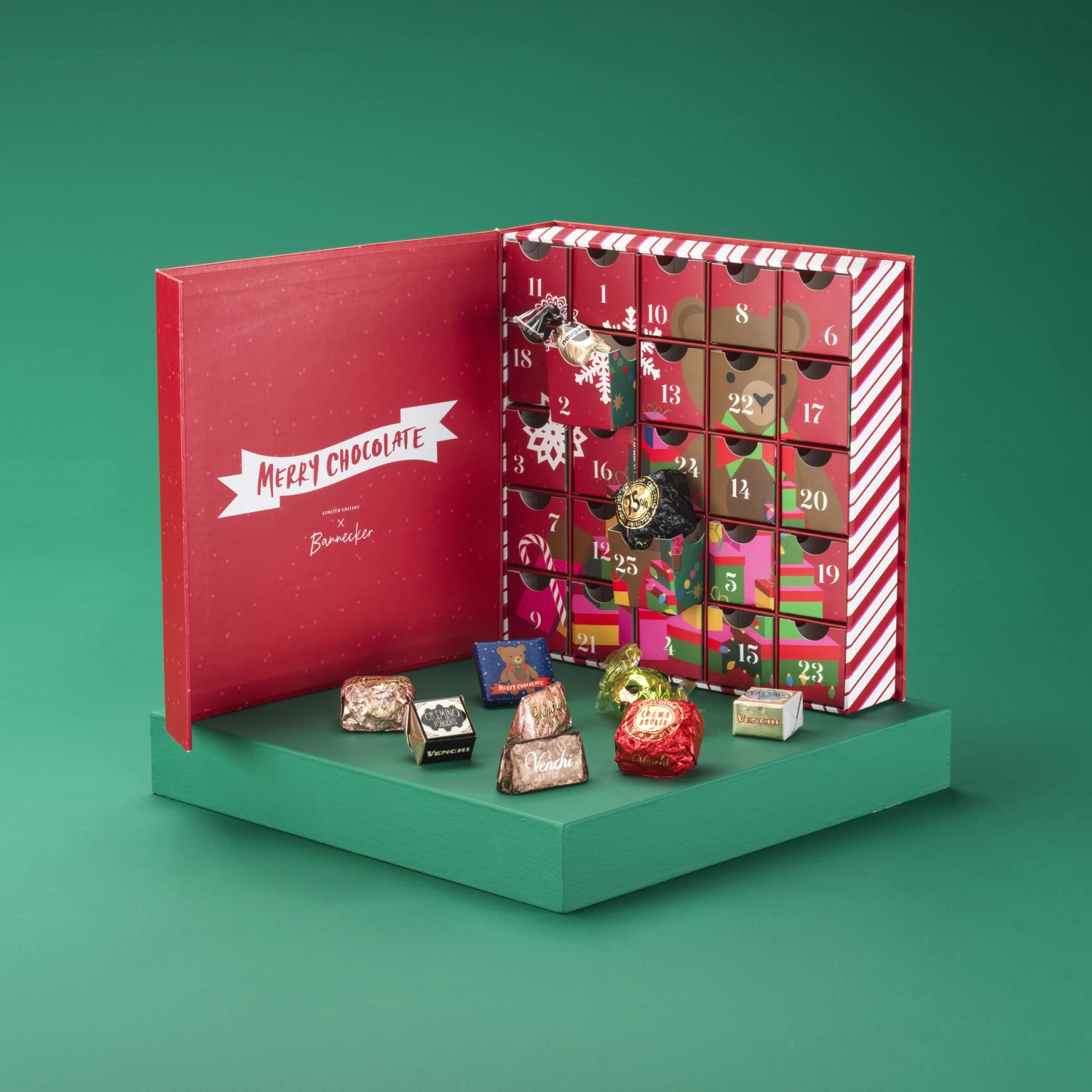 Adventskalender PRESTIGE, Mit Schokoladenpralinen, Glutenfrei, 310 G - Venchi 4 Adventskalender PRESTIGE, Mit Schokoladenpralinen, Glutenfrei, 310 G - Venchi - Image 2