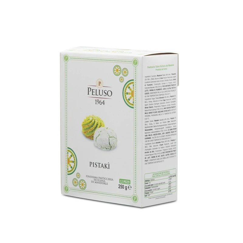Pistakì, Handgemachtes Mandel- Und Pistaziengebäck Aus Sizilien, 250 G - Peluso1964 4 Pistakì, Handgemachtes Mandel- Und Pistaziengebäck Aus Sizilien, 250 G - Peluso1964 - Image 2