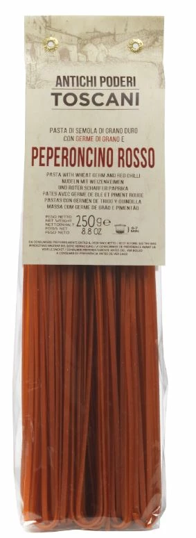 Tagliatelle Pikant, Toskanische Nudeln Mit Peperoncino, 250gr - Antichi Poderi Toscani 3 Tagliatelle Pikant, Toskanische Nudeln Mit Peperoncino, 250gr - Antichi Poderi Toscani
