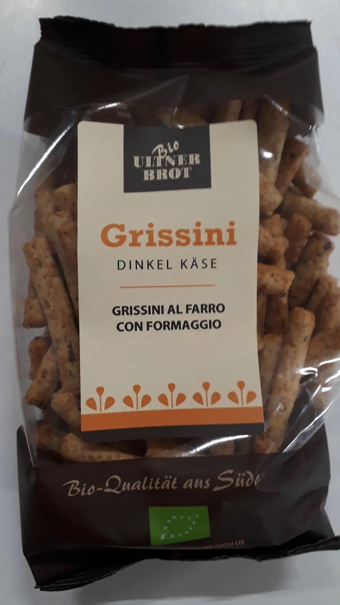 BIO-Mini Grissini Dinkel Käse, 150g - Ultner Brot 3 BIO-Mini Grissini Dinkel Käse, 150g - Ultner Brot