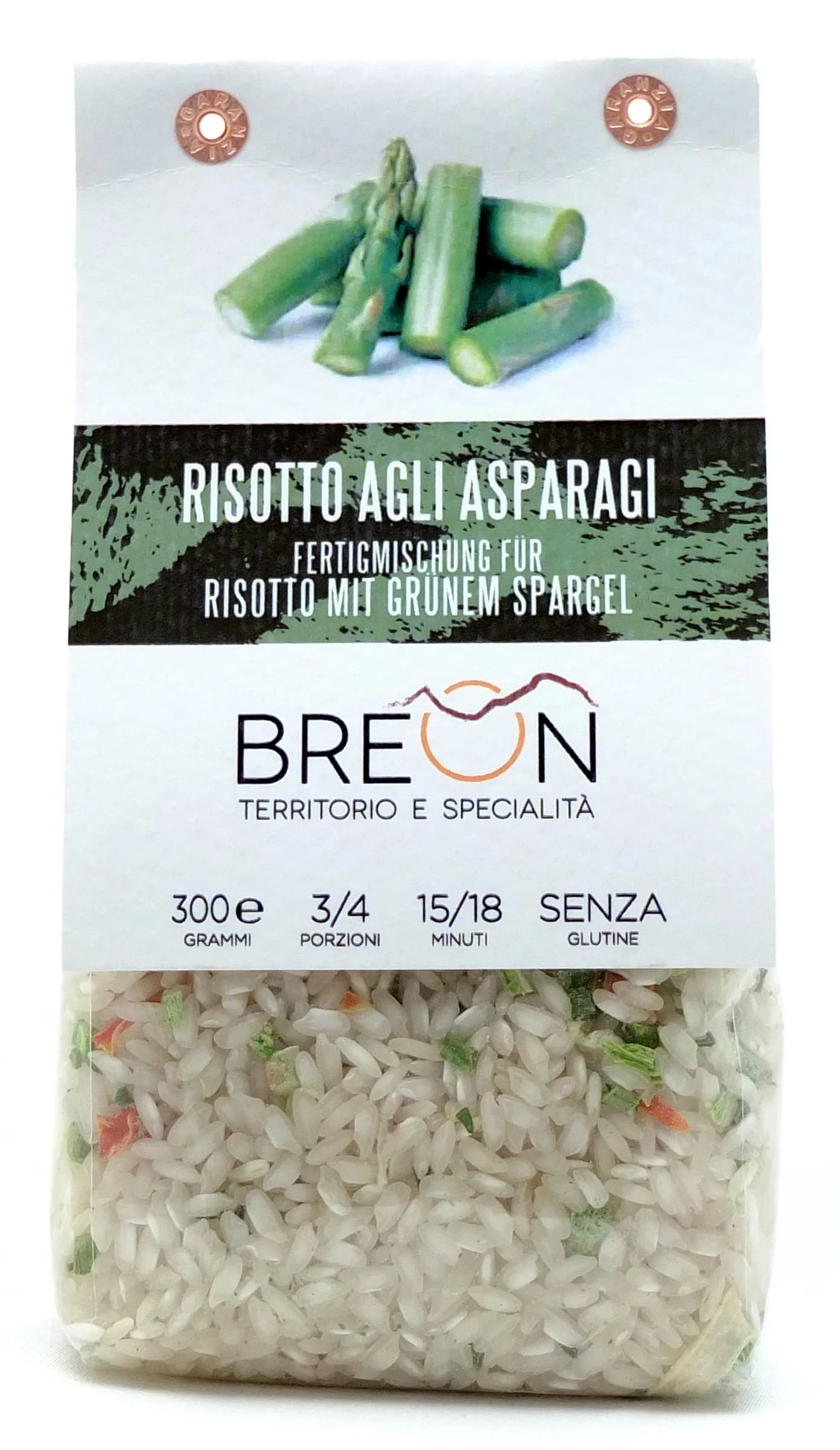 Spargelrisotto, Fertige Mischung Für Risotto Mit Grünem Spargel, 300g - Breon 3 Spargelrisotto, Fertige Mischung Für Risotto Mit Grünem Spargel, 300g - Breon