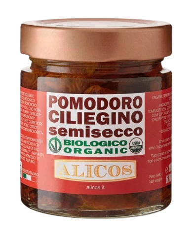 Halbgetrockneten Kirschtomaten, BIO, 190g - Alicos 3 Halbgetrockneten Kirschtomaten, BIO, 190g - Alicos