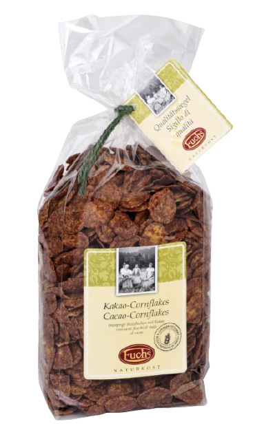 Cacao-Cornflakes, Maisflocken, 350g - Fuchs 3 Cacao-Cornflakes, Maisflocken, 350g - Fuchs