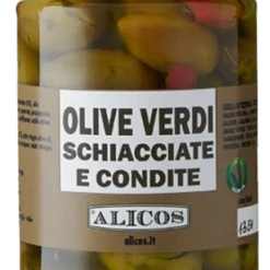 Grüne Oliven, Zerkleinert Und Gewürzt, 280g - Alicos