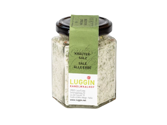 BIO Kräutersalz, Meersalz Mit Vinschger BIO-Kräutern, 200g - Luggin Kandlwaalhof 3 BIO Kräutersalz, Meersalz Mit Vinschger BIO-Kräutern, 200g - Luggin Kandlwaalhof