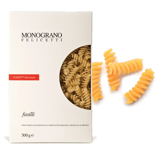 Kamut Fusilli Aus Italien, Kurze Spiralnudeln Aus Kamutmehl, 500g - Felicetti 3 Kamut Fusilli Aus Italien, Kurze Spiralnudeln Aus Kamutmehl, 500g - Felicetti