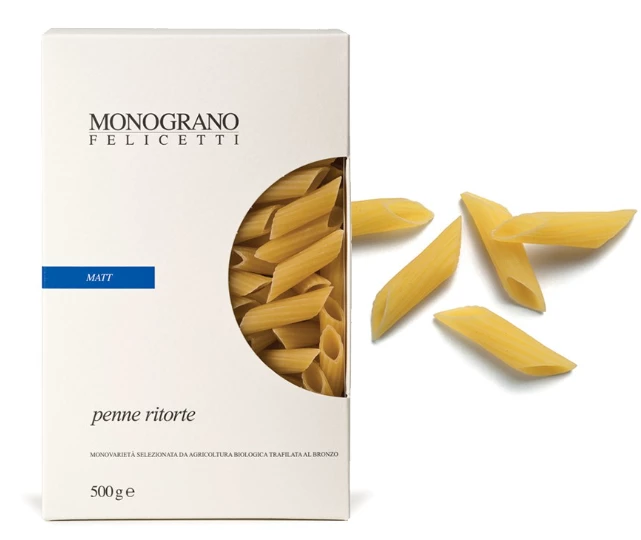 BIO Penne Ritorte Matt, Nudeln Aus Hartweizengrieß, 500g - Felicetti 3 BIO Penne Ritorte Matt, Nudeln Aus Hartweizengrieß, 500g - Felicetti