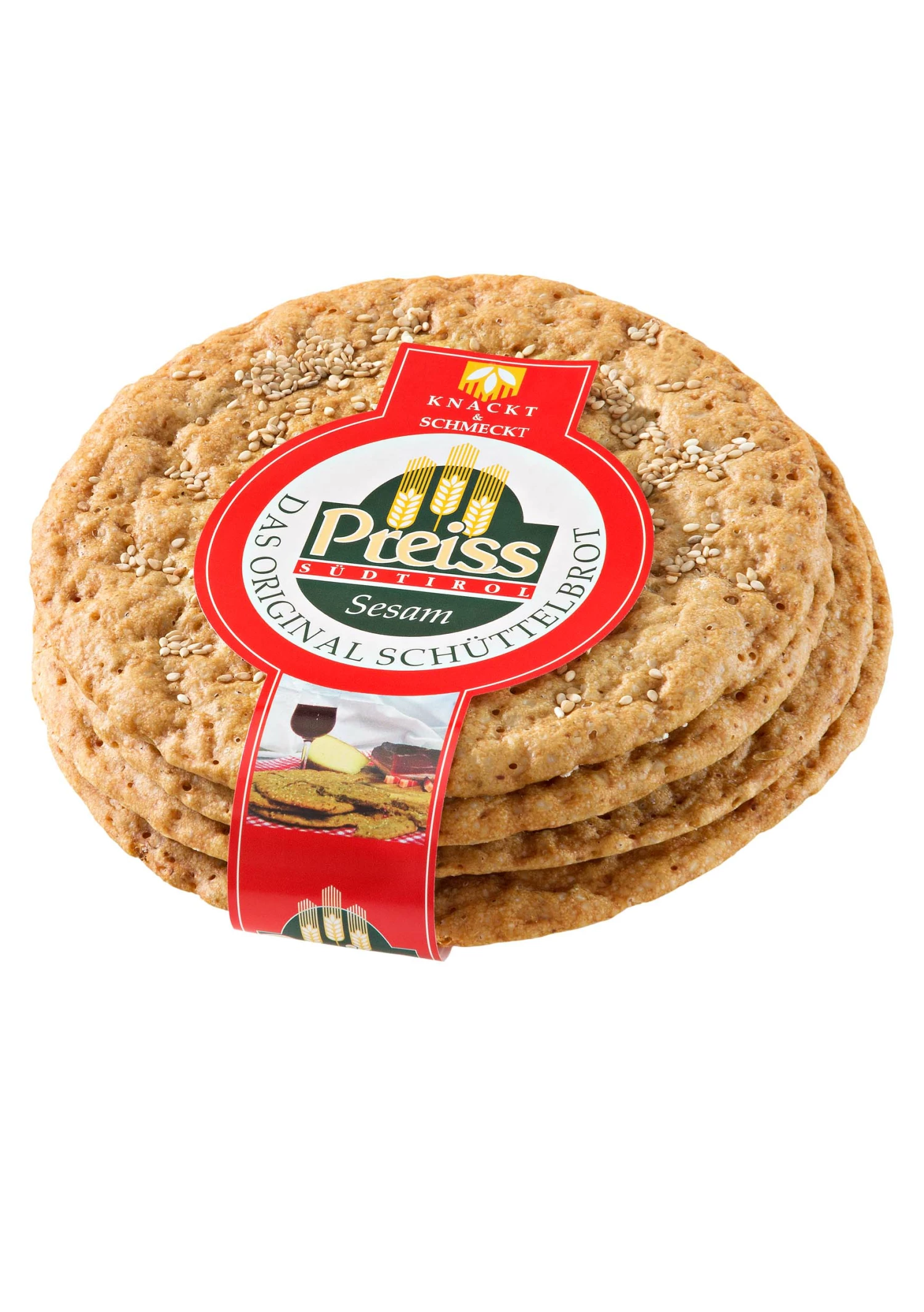 Südtiroler Schüttelbrot Mit Sesam, Knuspriges Roggenmisch- Fladenbrot - Preiss 3 Südtiroler Schüttelbrot Mit Sesam, Knuspriges Roggenmisch- Fladenbrot - Preiss