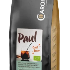 Paul, 100% Arabica, COLD BREW Kaffee Bio, 250g, Gemahlen - Caroma - LETZTE STÜCKE!!