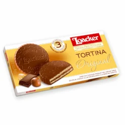 Tortina Orginal - Zarte Schokowaffel Mit Milchschokolade, 3x 21g - Loacker