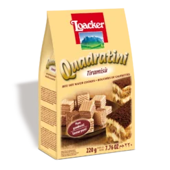 Quadratini Tiramisù 220g, In Würfelform - Loacker