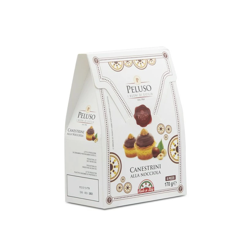 Canestrini Mit Haselnüssen, Gebäck Aus Sizilien, 170 G - Peluso1964 4 Canestrini Mit Haselnüssen, Gebäck Aus Sizilien, 170 G - Peluso1964 - Image 2