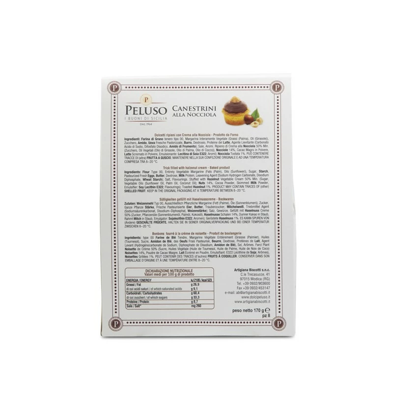 Canestrini Mit Haselnüssen, Gebäck Aus Sizilien, 170 G - Peluso1964 6 Canestrini Mit Haselnüssen, Gebäck Aus Sizilien, 170 G - Peluso1964 - Image 4