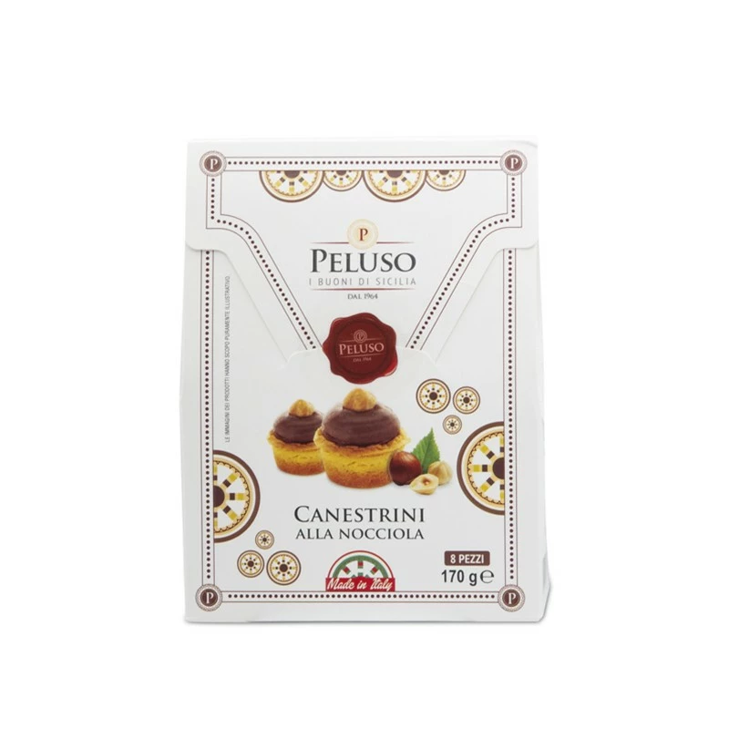 Canestrini Mit Haselnüssen, Gebäck Aus Sizilien, 170 G - Peluso1964 3 Canestrini Mit Haselnüssen, Gebäck Aus Sizilien, 170 G - Peluso1964