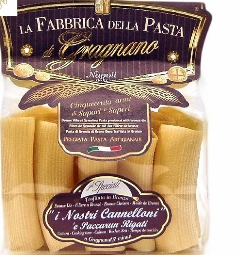 La Fabbrica Della Pasta Di Gragnano Cannelloni IGP- Exzellente Nudelspezialität Aus Italien, 250g 3 La Fabbrica Della Pasta Di Gragnano Cannelloni IGP- Exzellente Nudelspezialität Aus Italien, 250g