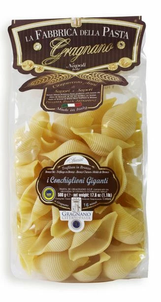 La Fabbrica Della Pasta Di Gragnano Conchiglioni IGP- Leckere Muschelnudeln Aus Neapel, 500g 3 La Fabbrica Della Pasta Di Gragnano Conchiglioni IGP- Leckere Muschelnudeln Aus Neapel, 500g