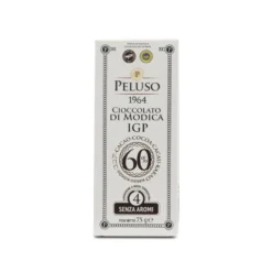 Schokoladetafel Von Modica, Peluso, Ohne Aromen 60%, 75 G - Peluso1964
